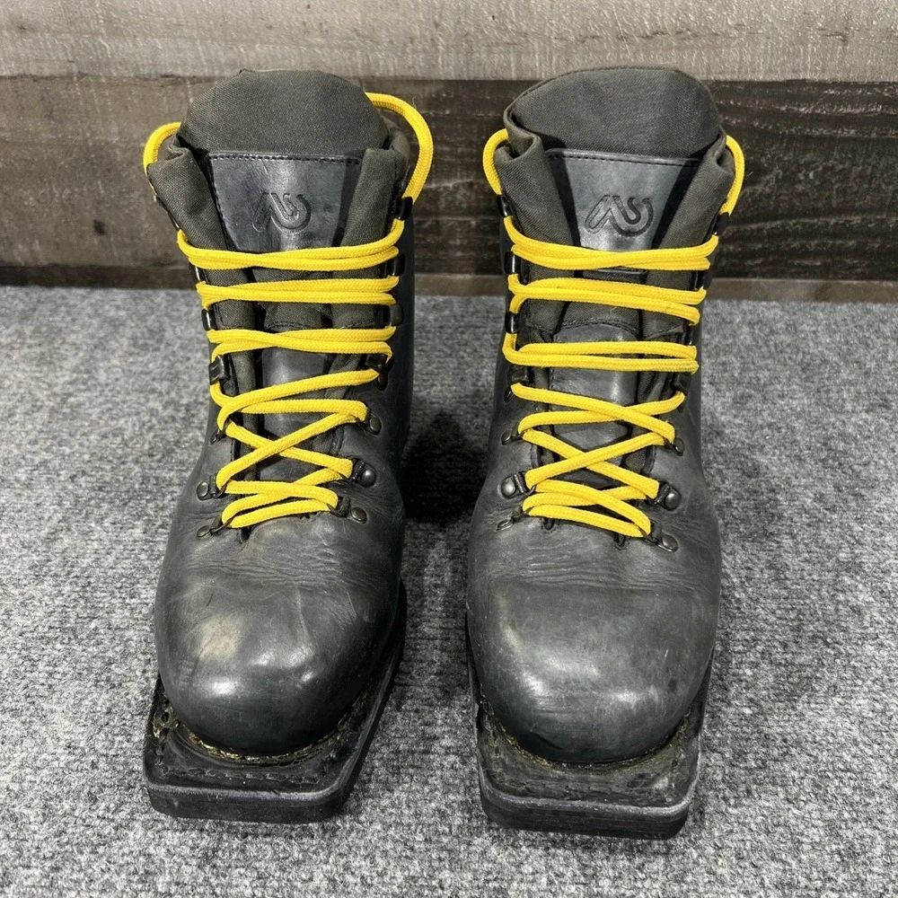 ASOLO Sport Snowfield II All-Leather Nordic Telemark 75mm 3-Pin Boots Men's 9 NM